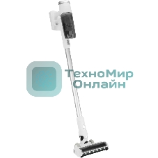 Пылесос вертикальный Hyundai HYV-S5550 белый/серебристый, питание от аккумулятора, 100 Вт, уборка сухая, пылесборник 0.5 л