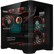 Компьютерный корпус 1STPLAYER UVIEW UV5 Black/mATX/UV5-BK