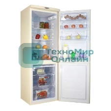 Холодильник DON R-290 BE бежевый мрамор двухкамерный 209/101л морозилка снизу