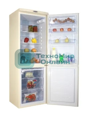 Холодильник DON R-290 BE бежевый мрамор двухкамерный 209/101л морозилка снизу