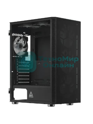 Компьютерный корпус Montech X3 GLASS, без БП, ATX 6x120мм 2xUSB 3.0 1xUSB3.1 audio bott PSU, черный