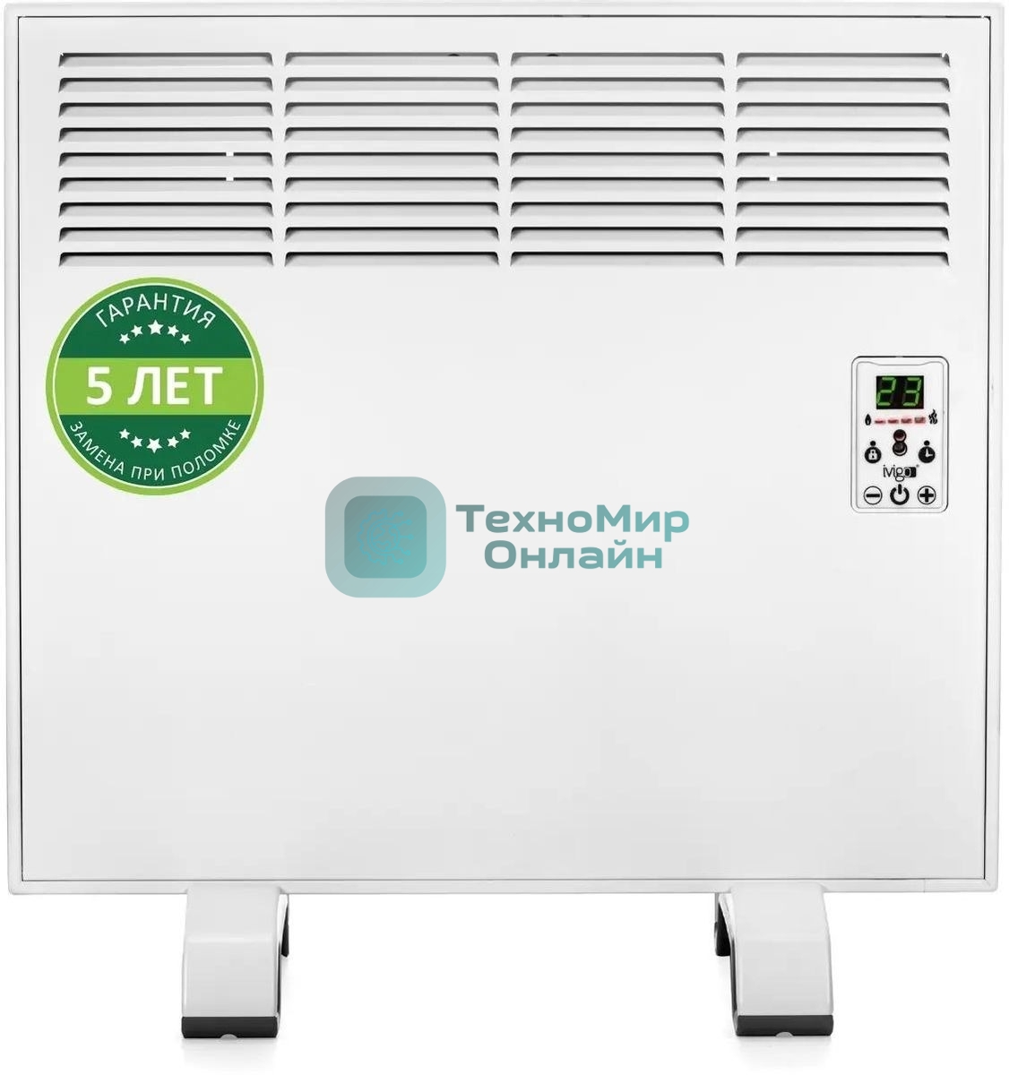 Конвектор электрический ivigo ЕPK E EPK4550E05, 500Вт, с терморегулятором, белый