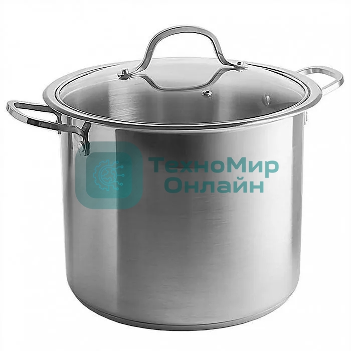 Кастрюля WEBBER BE-128-10L 10 л, 24 см, нержавеющая сталь, с крышкой