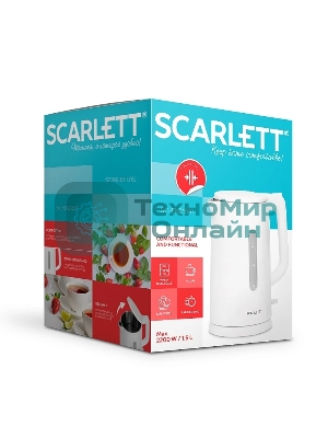 Чайник электрический Scarlett SC-EK21S31 белый
