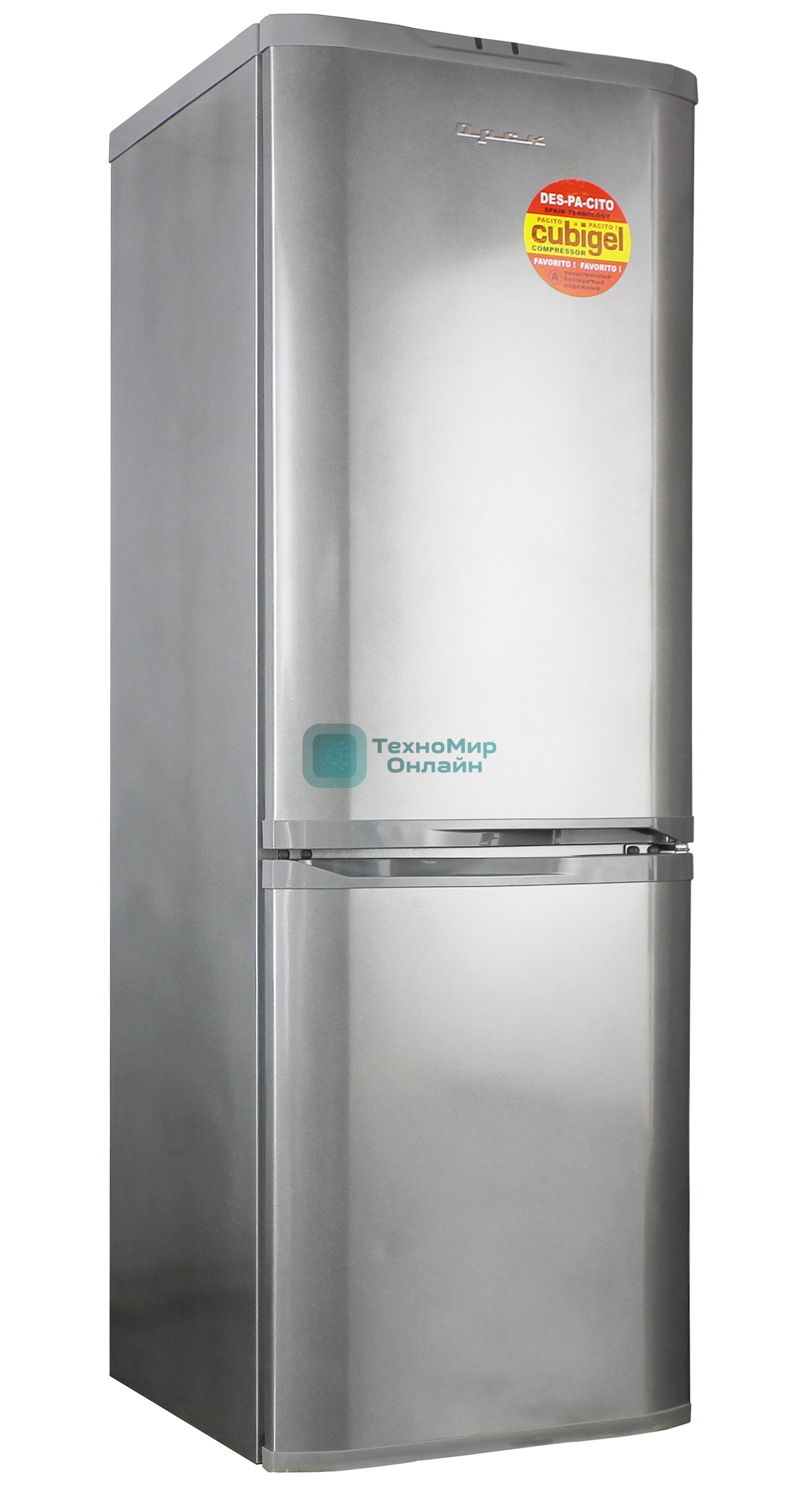 Холодильник ОРСК 174 MI металлик двухкамерный 220/120л морозилка снизу