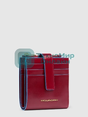 Картхолдер Piquadro Blue Square PP6843B2R/R красный, натуральная кожа