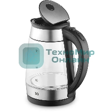 Чайник электрический BQ KT1738G черный/стальной