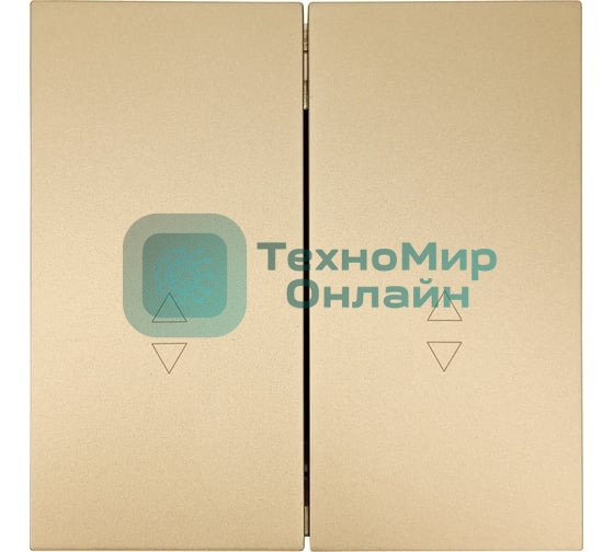 Выключатель проходной 2-кл. СП ZIMA IP20 10А безвинт. зажим зол. LEZARD 704-3688-106QC