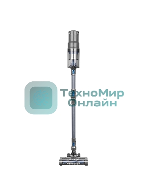 Пылесос вертикальный BBK BV3005 серый/синий, питание от аккумулятора, 160 Вт, уборка сухая, пылесборник 0.6 л
