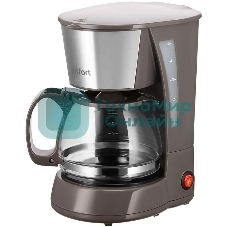 Кофеварка капельная Kitfort КТ-7395 650Вт коричневый/серебристый