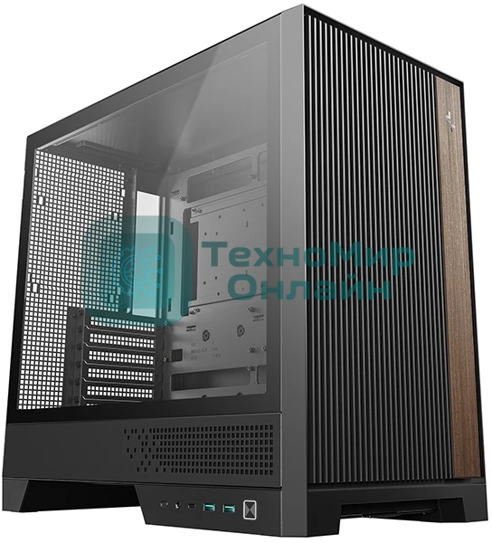 Корпус DeepCool CL600, Midi-Tower, чёрный, 2 x 120 мм