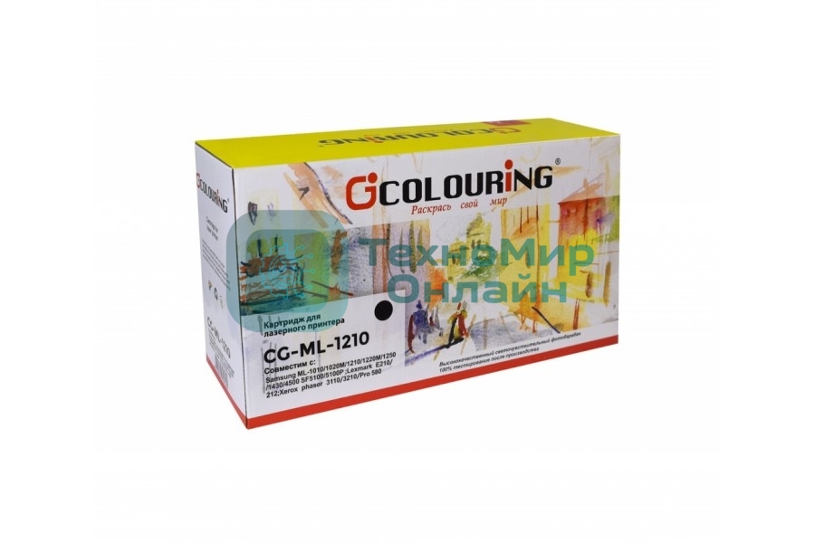 Картридж лазерный Colouring CG-ML-1210 черный (2500 стр.) для принтеров Samsung ML-1010/1020M/1210/1220M/1250/1430/SF5100/5100P/Xerox Phaser 3110/3210/Lexmark E210/212