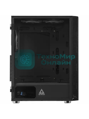 Компьютерный корпус Montech X3 GLASS, без БП, ATX 6x120мм 2xUSB 3.0 1xUSB3.1 audio bott PSU, черный