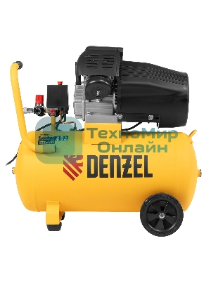 Компрессор воздушный Denzel прям. привод DCV1800/50, 1,8 кВт, 50 л, 320 л/мин