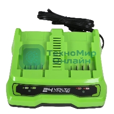 Зарядное устройство Greenworks G24X2UC2, 24V (2931907)