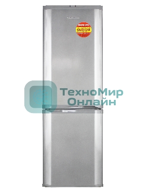 Холодильник ОРСК 174 MI металлик двухкамерный 220/120л морозилка снизу