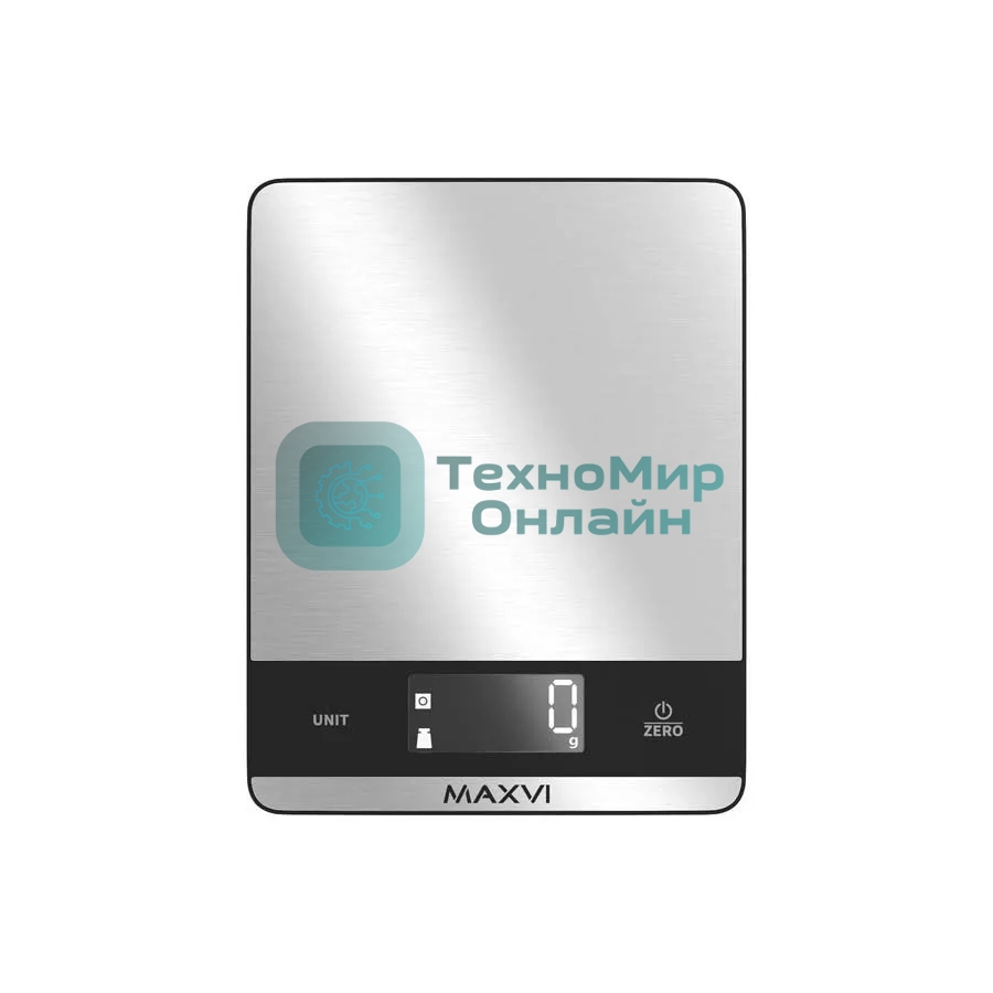 Весы кухонные Maxvi KS121S серебристый