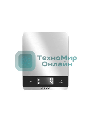 Весы кухонные Maxvi KS121S серебристый