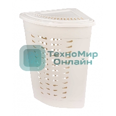 Корзина для белья Альтернатива М1364 угловая, 45 л, слоновая кость