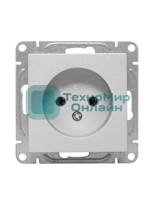 Розетка EKF UP1-SOA-100 СП Эпика 16А без заземл. без шторок механизм алюм.