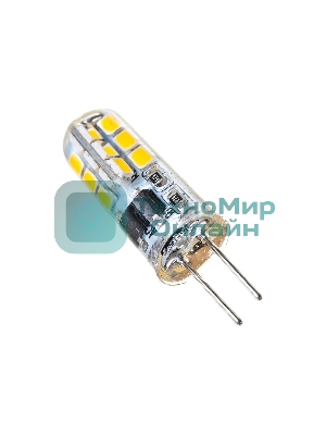 Лампа светодиодная JazzWay PLED-G4 3Вт капсульная 2700К теплый белый G4 200лм 220-230В
