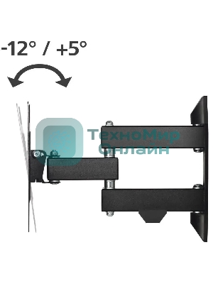 Кронштейн для телевизора Hama 00220822 черный 19