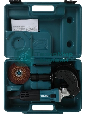 Угловая шлифовальная машина Makita GA5030RK 720Вт 11000об/мин рез.шпин.:M14 d=125мм