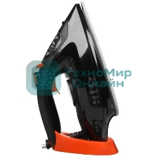 Утюг BRAYER BR4007 черный/оранжевый, 3100 Вт, 35 г/мин, 160 г/мин, 265 мл