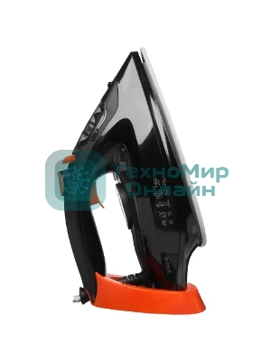 Утюг BRAYER BR4007 черный/оранжевый, 3100 Вт, 35 г/мин, 160 г/мин, 265 мл