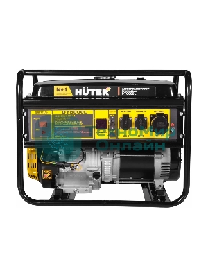 Электрогенератор бензиновый Huter DY8000L, 6.5 кВт, 91 дБ, 69.8 кг