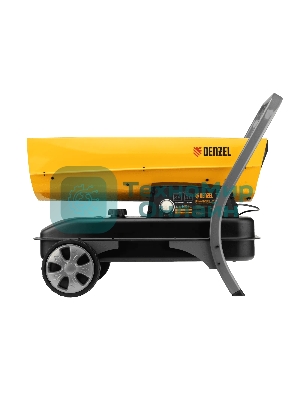 Дизельная тепловая пушка Denzel DHG-45i, 45 кВт, 1000 м3/ч, прямой нагрев, электронный термостат