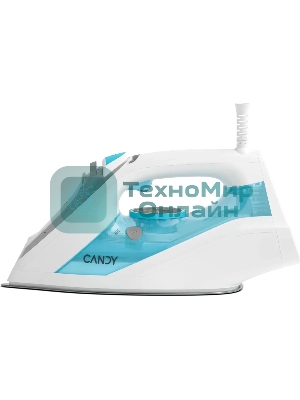 Утюг Candy CI-101 белый/голубой, 2700 Вт, 55 г/мин, 160 г/мин, 500 мл