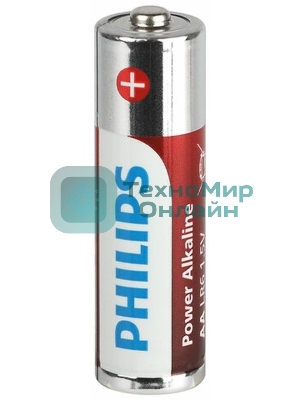 Элемент питания алкалиновый AA/LR6 1.5В Power (блист. 12шт) Philips Б0064661
