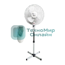 Вентилятор напольный Sakura SA-16G белый/серый ПДУ таймер