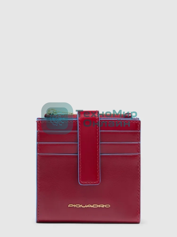 Картхолдер Piquadro Blue Square PP6843B2R/R красный, натуральная кожа