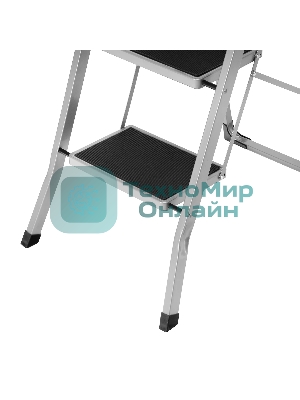 Стремянка стальная Сибртех, 4 широкие ступени 20х30 см с полимерным покрытием