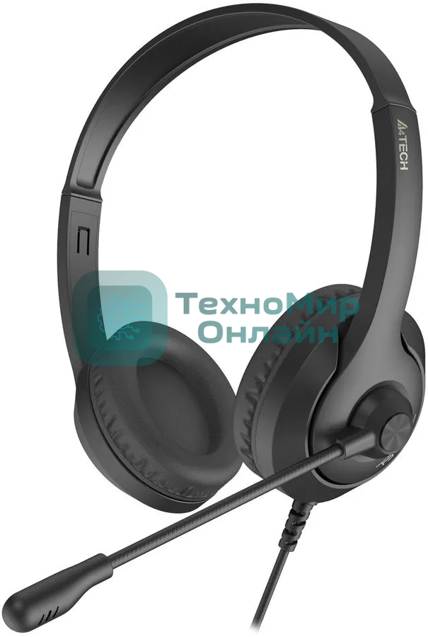 Гарнитура A4Tech Fstyler FH100U чёрный, проводная
