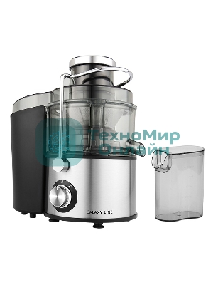 Соковыжималка GALAXY LINE GL 0810 серебристый, центробежная, 1200 Вт, 500 мл, электронное