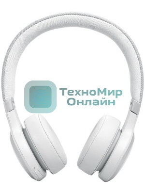 Беспроводные/проводные наушники JBL Live 670NC белый, накладные, Bluetooth + проводной, адаптивное шумоподавление