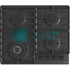Газовая варочная панель Gorenje GW642SYB, 4 конфорки, эмалированная сталь, черный