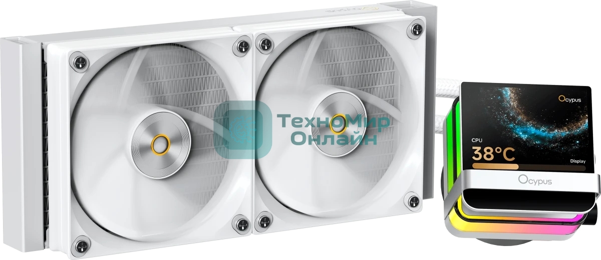Система охлаждения Ocypus Sigma L24 PRO WH IPS Display/white/290W/All Intel/AMD AM*/Screws