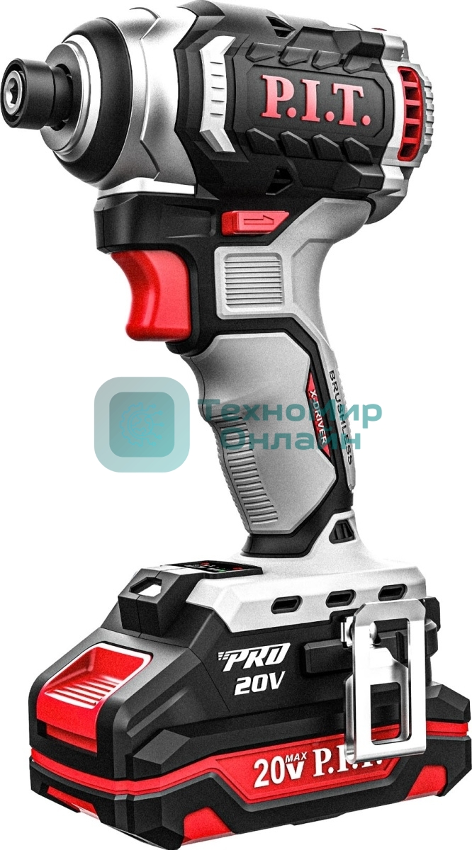 Винтоверт P.I.T. PSD20H-170A/2 аккум. патрон:держатель бит 1/4