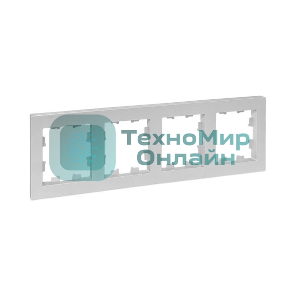 Рамка 4-местная Эпика EKF UP1-FPA-04 алюминий, пластик