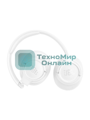 Беспроводные/проводные наушники JBL Tune 730BT белый, полноразмерные, Bluetooth + проводной, быстрая зарядка