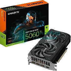 Видеокарта Gigabyte GeForce RTX 5060Ti WindForce Max OC, NVIDIA RTX 5060 Ti, 16G GDDR7, 128 бит, PCI-e 5.0, 1xHDMI, 3xDP, 2587 МГц