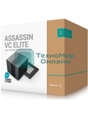 Устройство охлаждения(кулер) Deepcool ASSASSIN VC Elite Soc-AM5/AM4/1200/2066/1700/1851 черный 4-pin 22.6-29.3dB Al+Cu 300W 1772gr Ret (R-ASN4-BKNVNN-GJD)