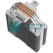 Кулер для процессора Thermalright Assassin X 120 R Digital ARGB White (4-pin PWM, 151mm, Al/Cu, 4x6mm, ARGB, 1x120mm, 70.84CFM, 29.8dBA, 2000RPM, S: 1851/1700/1200/115X, AM5/AM4, white)