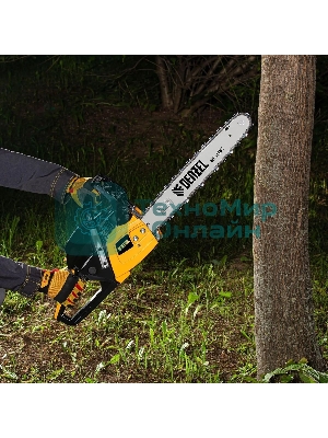 Пила цепная бензиновая Denzel DGS-5218, шина 45 см, 52см3, 3,5 л.с., шаг 0,325, паз 1,5 мм,