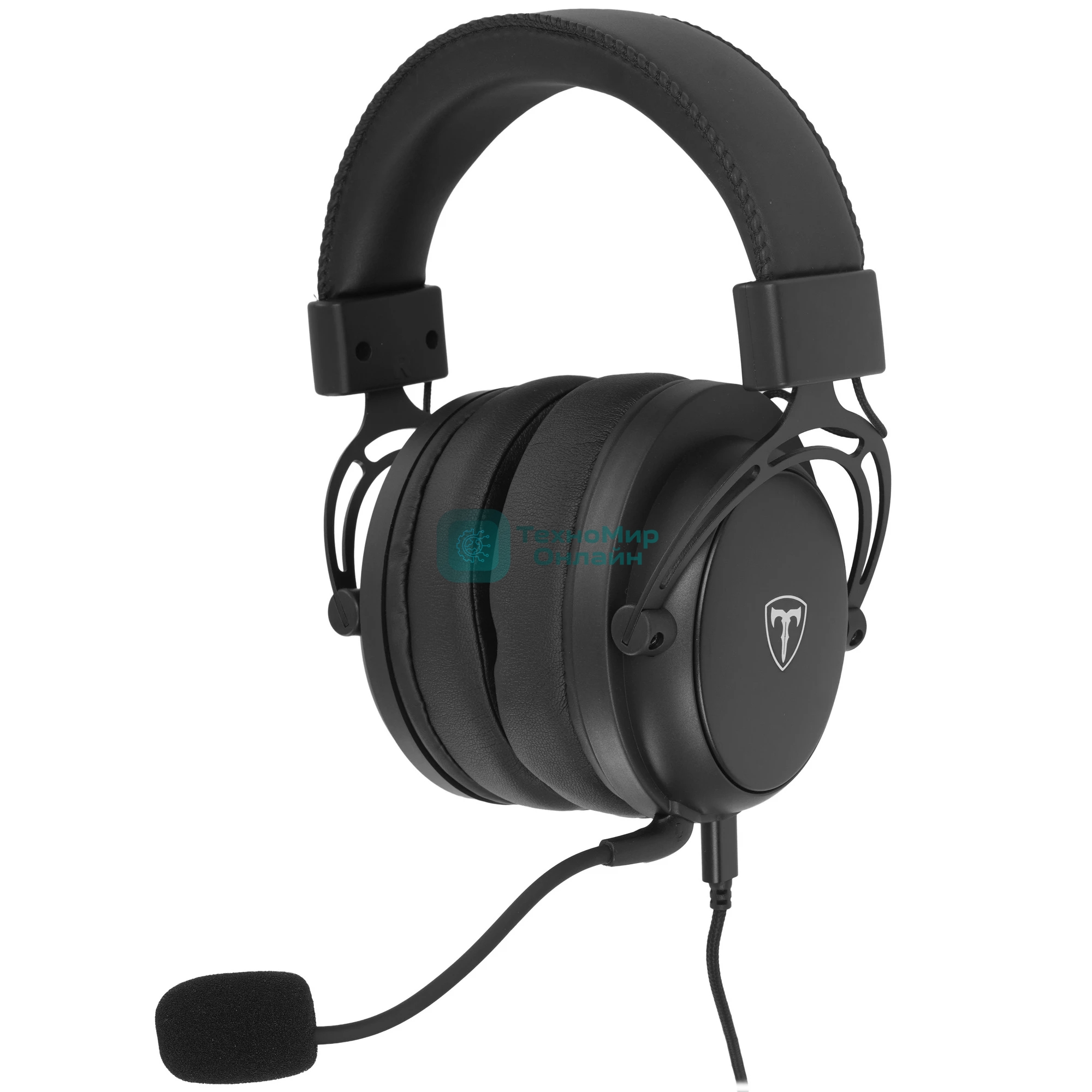 Гарнитура игровая T-LINE Haze, провод 2м, черный (64760)