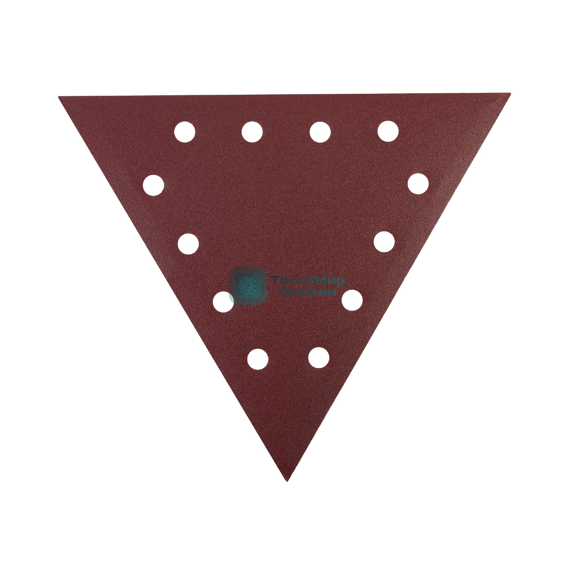 Треугольник шлифовальный PATRIOT на липучке, 285мм, 12 отверстий, Р120, 10 шт